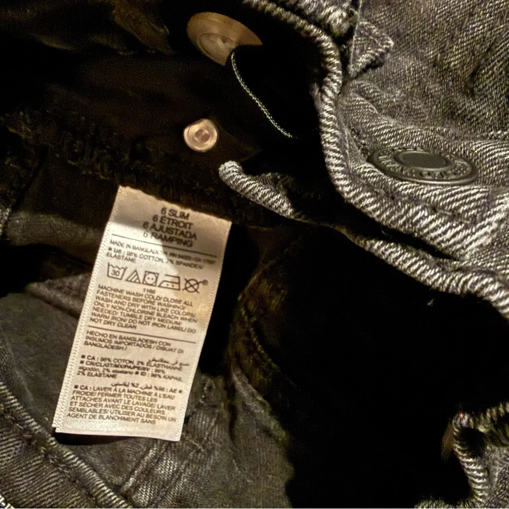 Old Navy Boys Black Slim Jeans Size 6 Built-In Flex‎